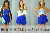 HOW TO STYLE : ONE SKIRT x FOUR WAYS (VIDEO)