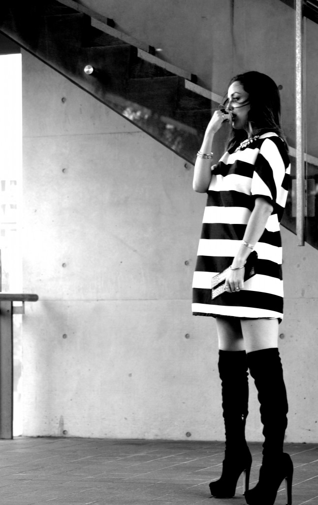 Amber Renae thigh high boots style street fashion blog